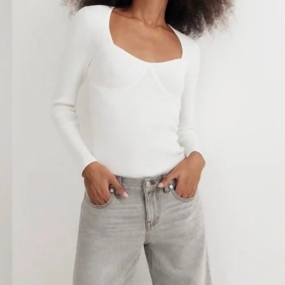 Madewell long sleeve top xs